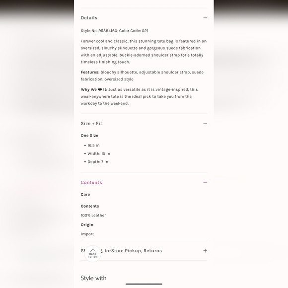 NWT We The Free Honor Oversized Suede Tote in Crimson Red - Picture 2 of 9